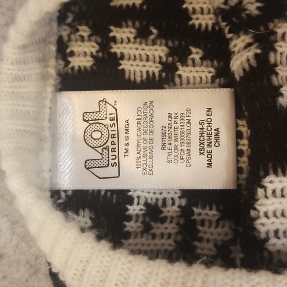 L.O.L. Surprise! Black and White Knit - Picture 4 of 5
